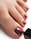 Гель лак EMI для педикюра, E.MiLac for pedicure Карминовый №25, 9 мл