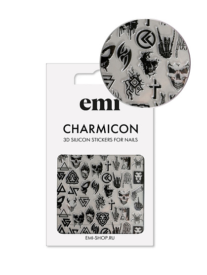 Charmicon 3D Silicone Stickers №182 Готика