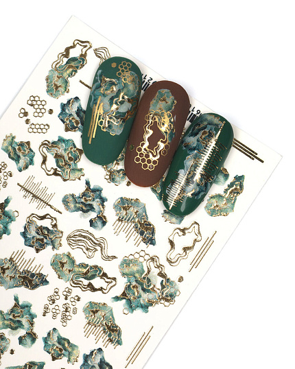 фото Naildress Slider Design №142 Малахитовая шкатулка