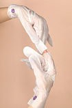 Коллагеновые перчатки белые, 1 пара