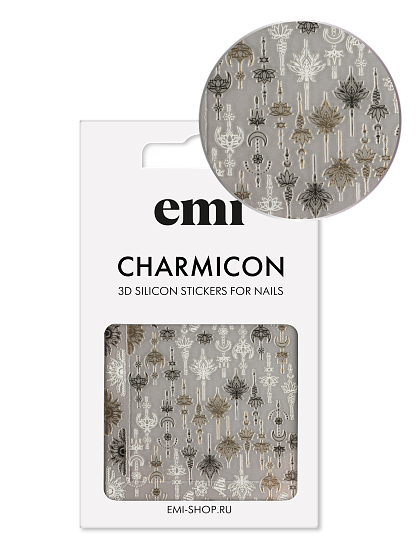 Charmicon 3D Silicone Stickers №223 Бохо
