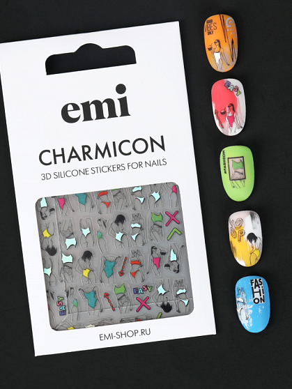 Charmicon 3D Silicone Stickers №208 Easy-breezy