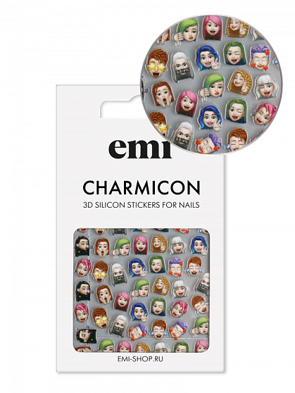 Charmicon 3D Silicone Stickers №203 Эмоджи