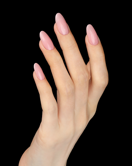 фото База для гель-лака, E.MiLac Fiber Base Gel Pink Diamond №9, 50 мл