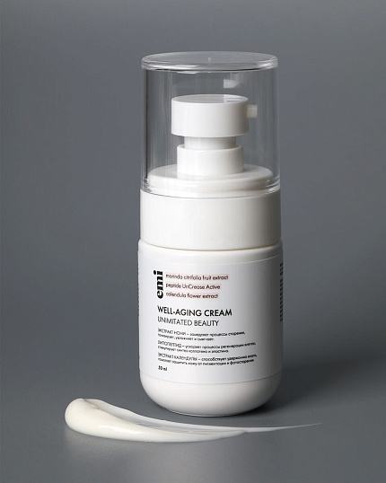 фото Антивозрастной крем EMI для рук, тела, шеи, зоны декольте, Well-Aging Cream, 50 мл