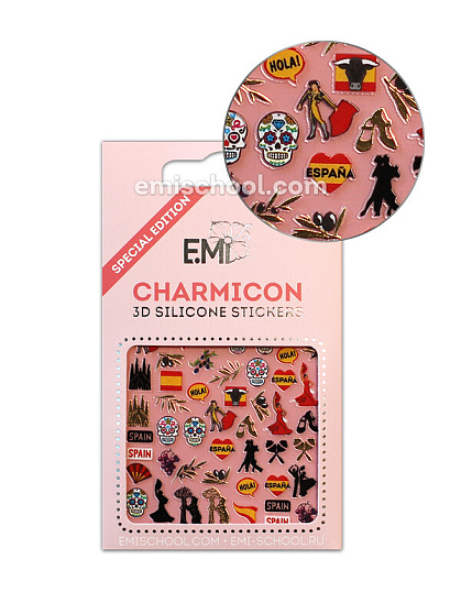 Charmicon 3D Silicone Stickers Испания 1