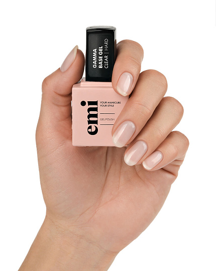 фото База для гель-лака E.MiLac Gamma Base Gel Clear, 15 мл