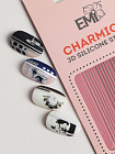 Charmicon 3D Silicone Stickers №118 Линии серебро