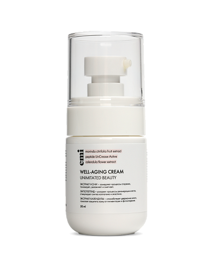 фото Антивозрастной крем EMI для рук, тела, шеи, зоны декольте, Well-Aging Cream, 50 мл