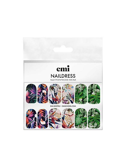 Naildress Slider Design №64 Тропические листья
