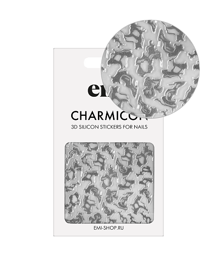 фото Силиконовые стикеры для ногтей EMI, Charmicon 3D Silicone Stickers №255 Тягучесть