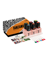 Набор гель-лаков EMI для ногтей, Tanzania, шесть оттенков по 9 мл
