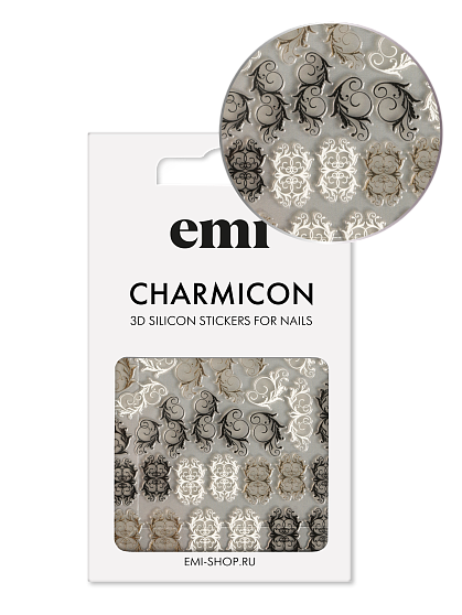 Charmicon 3D Silicone Stickers №216 Ажурный принт
