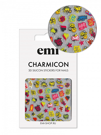 Charmicon 3D Silicone Stickers №204 Граффити