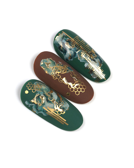 фото Naildress Slider Design №142 Малахитовая шкатулка