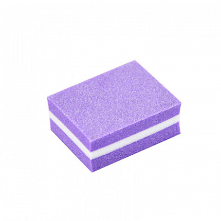 Микробаф с мягкой прослойкой 180/240 фиолетовый, 3.5*2.5 см 50 шт.