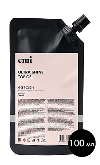 E.MiLac Ultra Shine Top Gel, 100 мл.