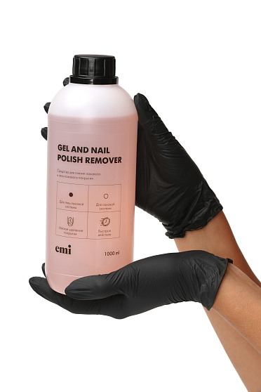фото  Жидкость для снятия гель-лака и лака, EMI, Gel and Nail Polish Remover, 1000 мл.