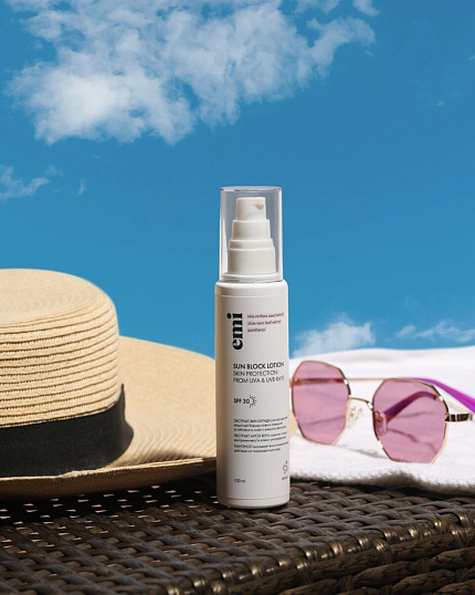 фото Солнцезащитный лосьон для тела EMI, Sun Block Lotion, 100 мл