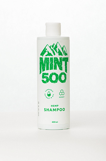 фото Противовоспалительный шампунь на основе масла и экстракта семян конопли Mint500 Hemp Shampoo 400 мл